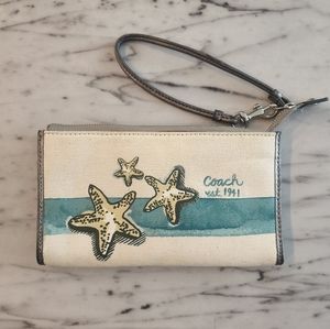 Coach Starfish Wallet With Wristlet Strap